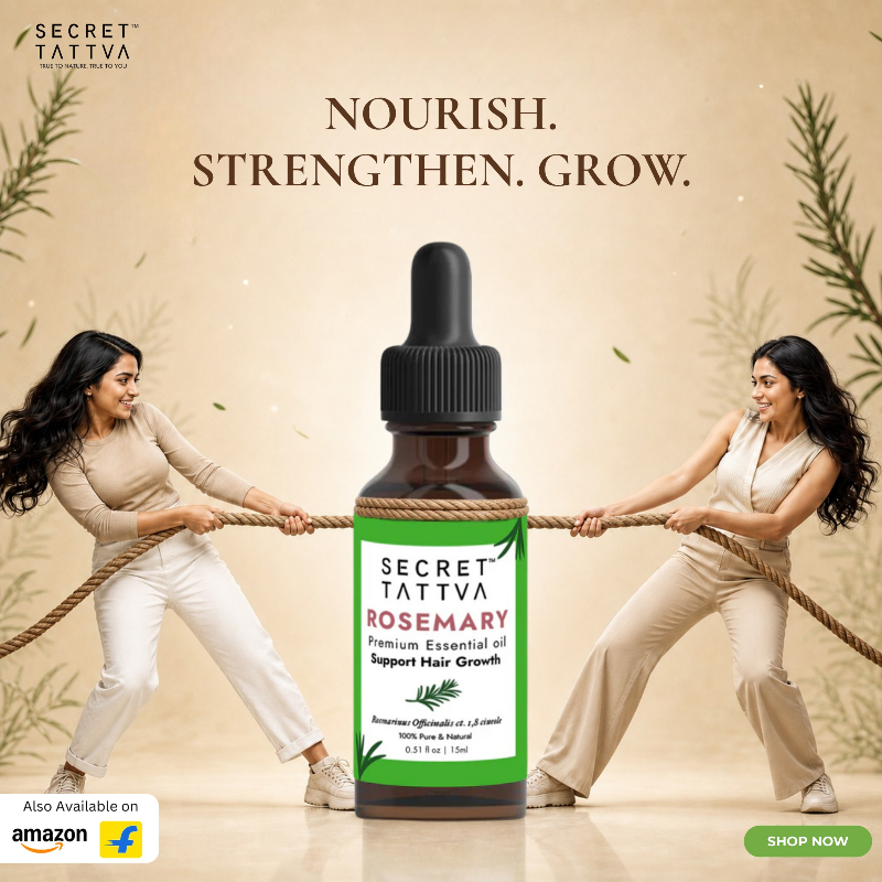 Rosemary Essential Oil - Hair Regrowth, Fall Control - SECRET TATTVA