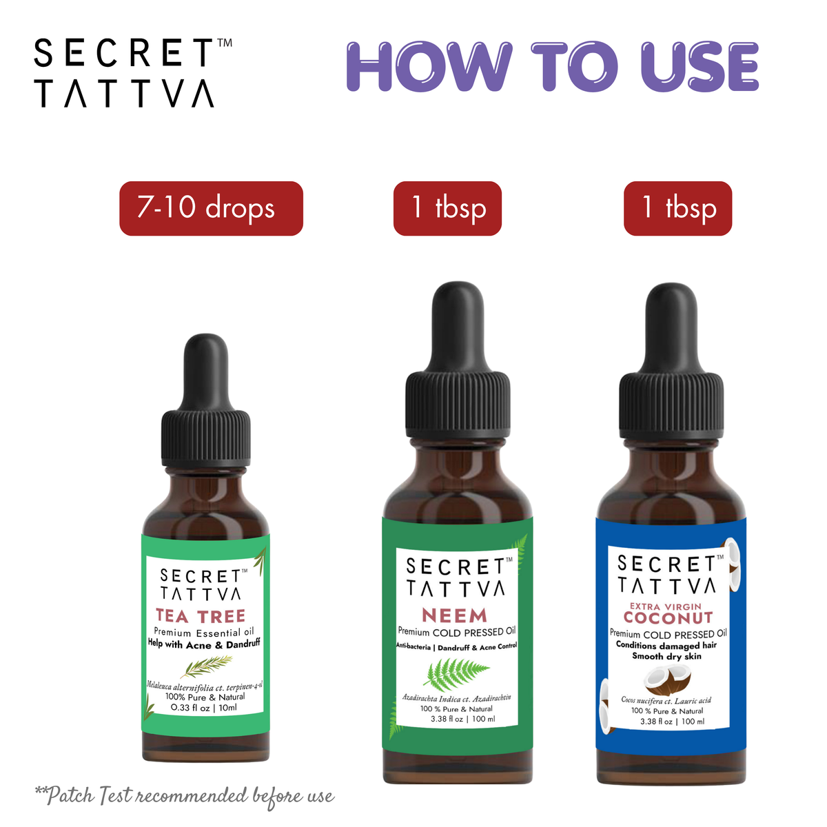 Dandruff Combo for Healthy Scalp - SECRET TATTVA