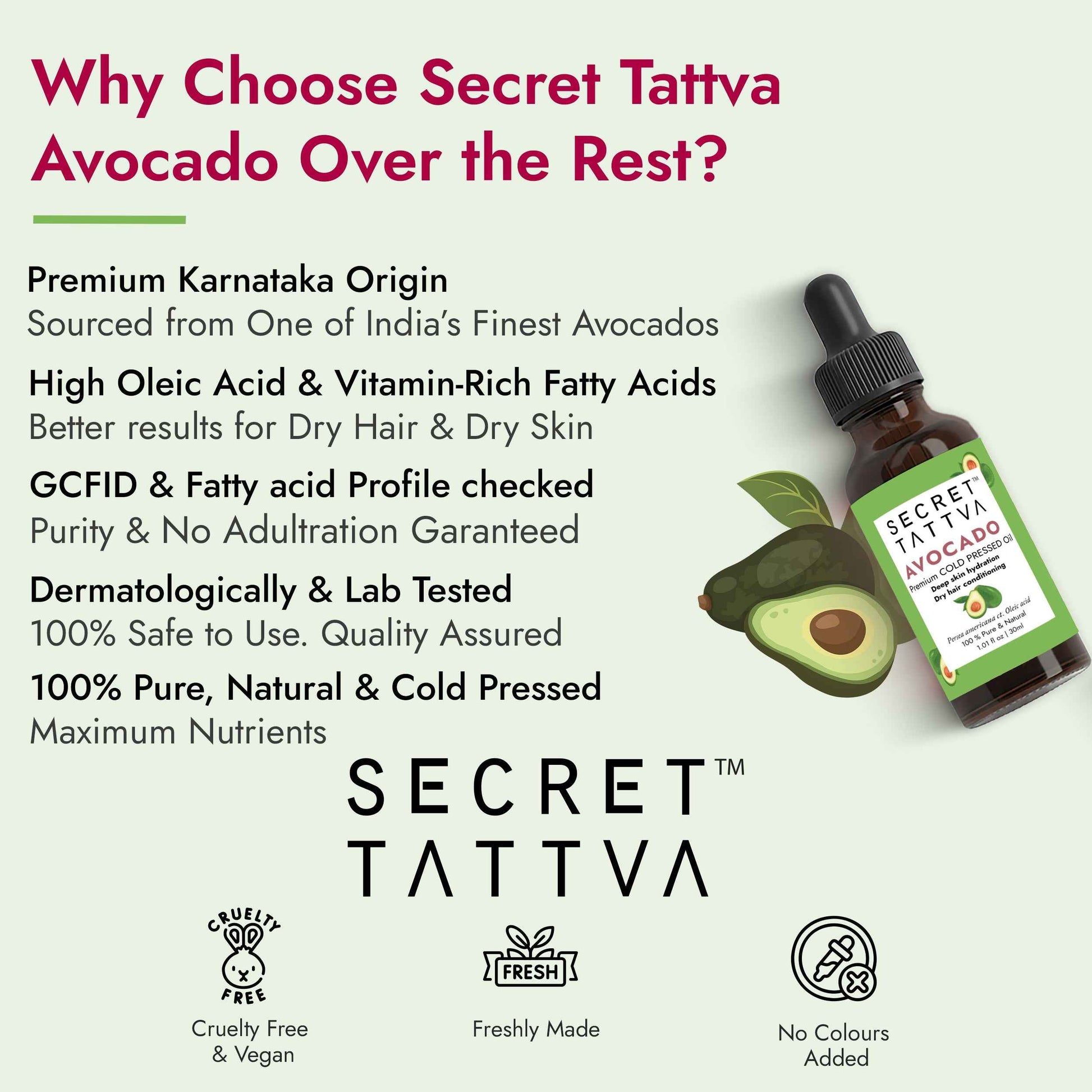 Avocado  Oil for Dry Hair, Skin Hydration