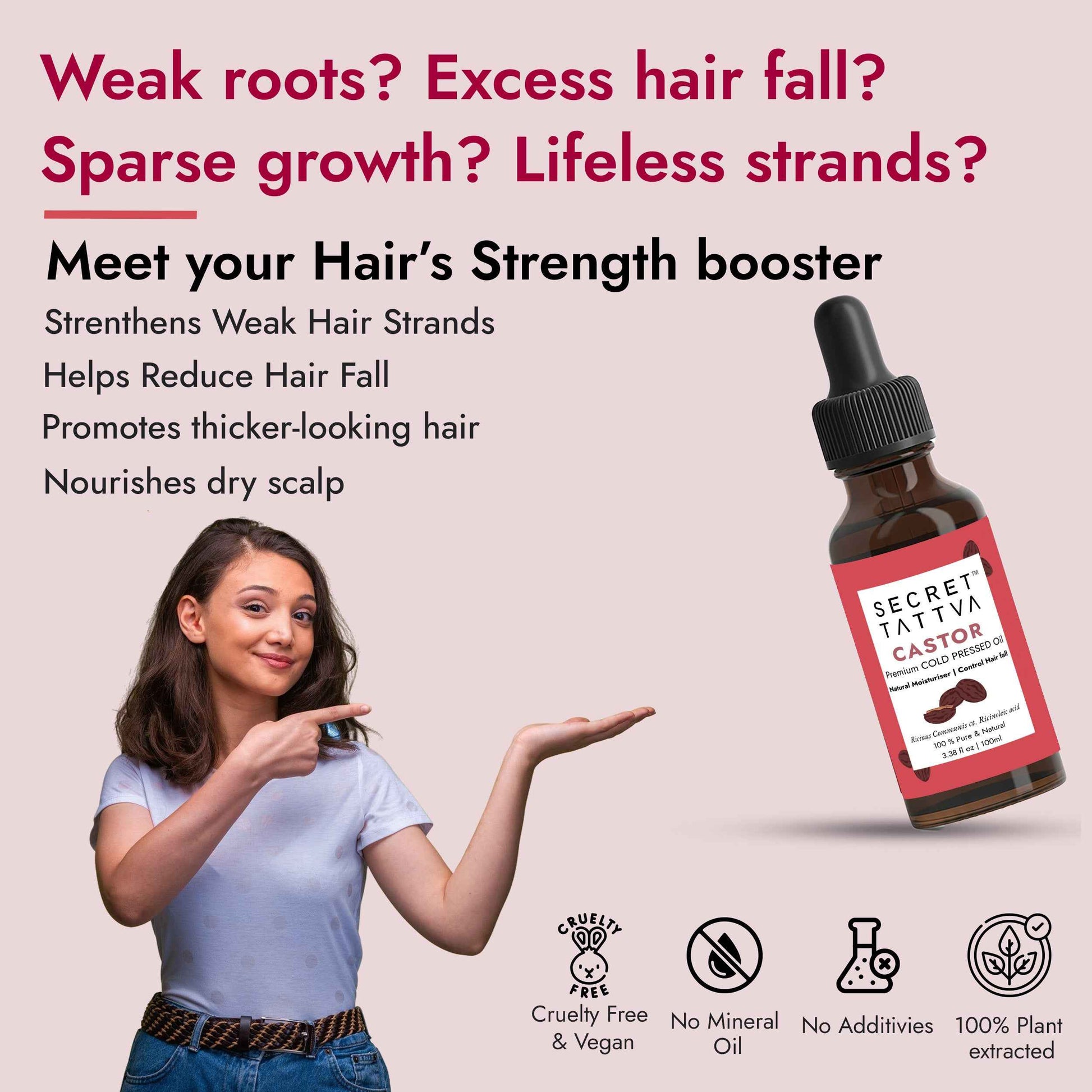 Castor Oil for Weak Roots & Face Cleansing: Strengthen Hair and Rejuvenate Skin