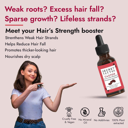Castor Oil for Weak Roots & Face Cleansing: Strengthen Hair and Rejuvenate Skin