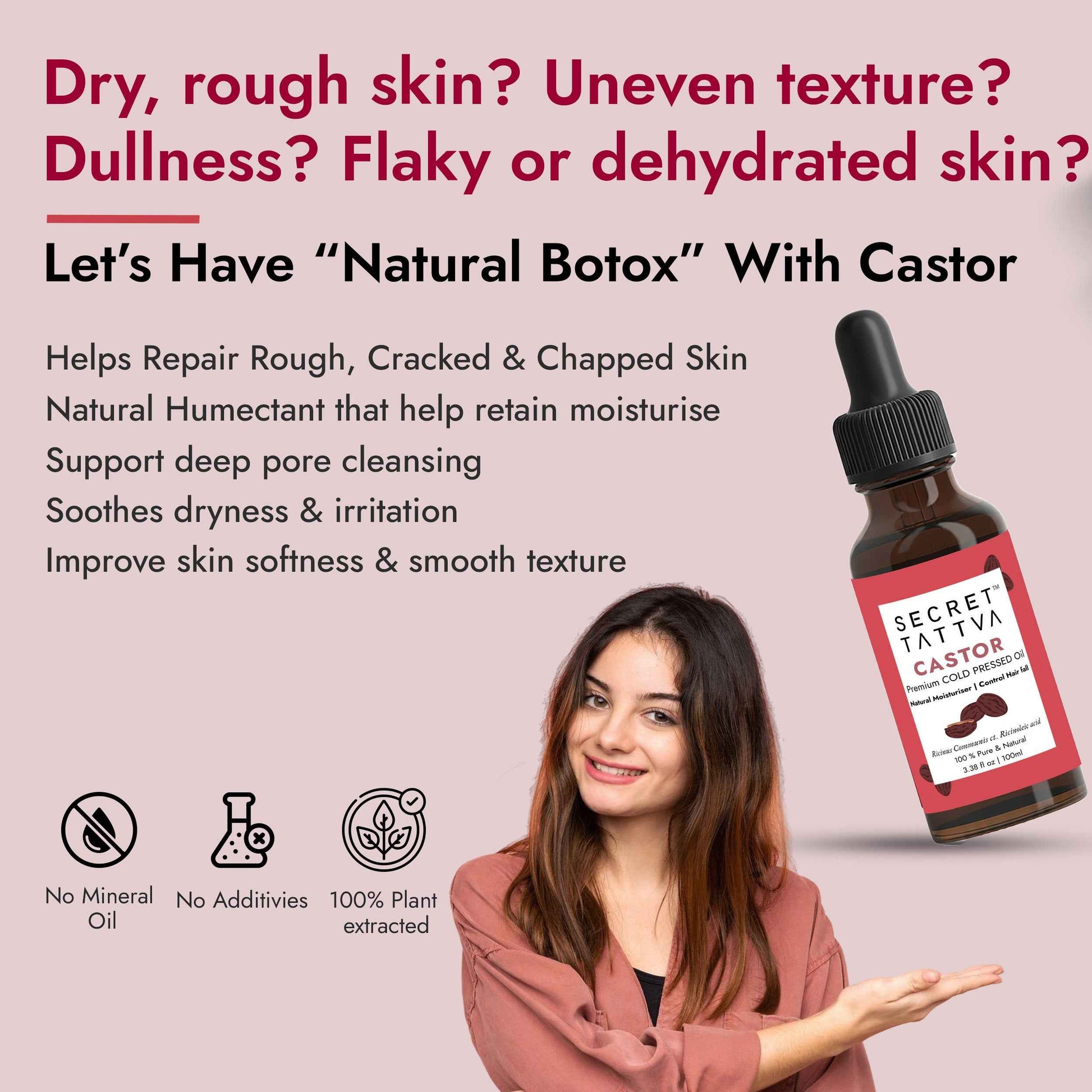 Castor Oil for Weak Roots & Face Cleansing: Strengthen Hair and Rejuvenate Skin