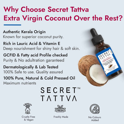 Extra Virgin Coconut Oil for Dry Hair, Dry Skin, Baby Massage