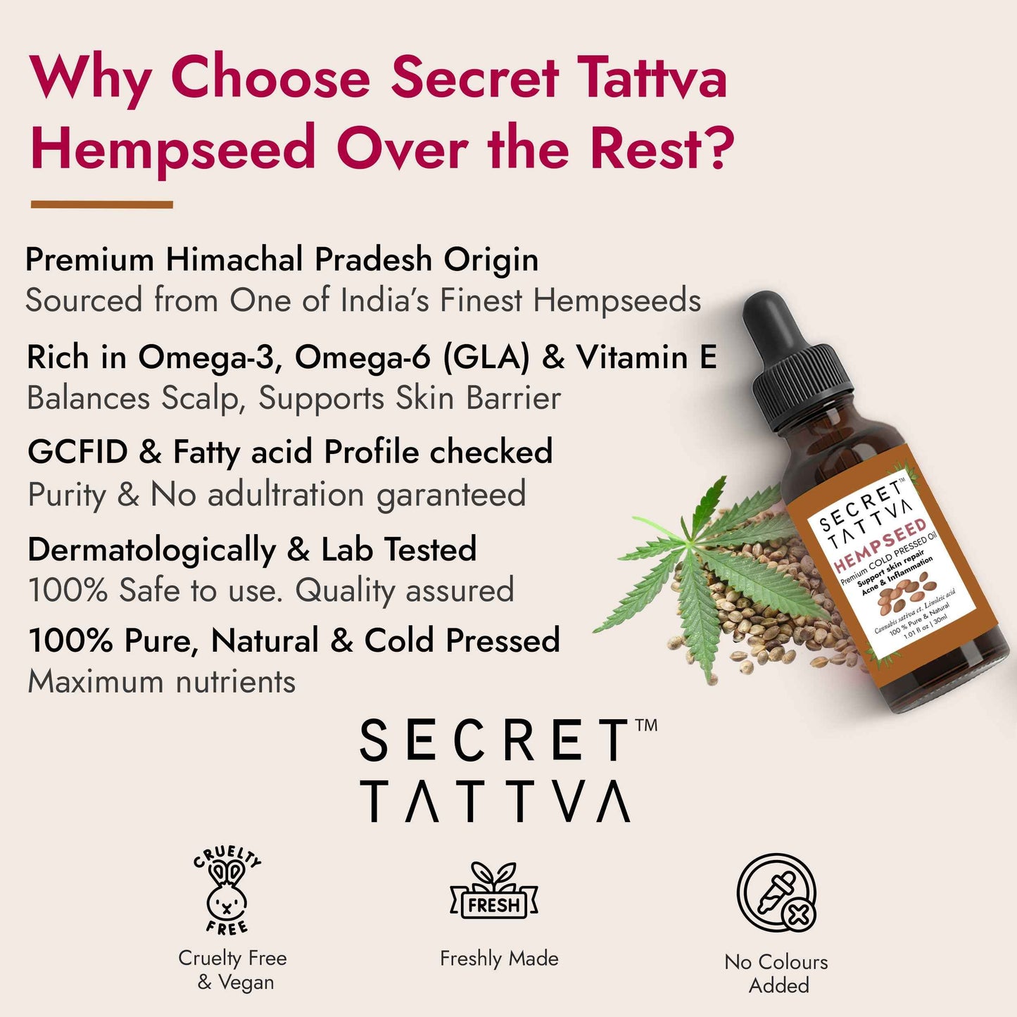Hempseed Oil for Skin Barrier Repair & Redness