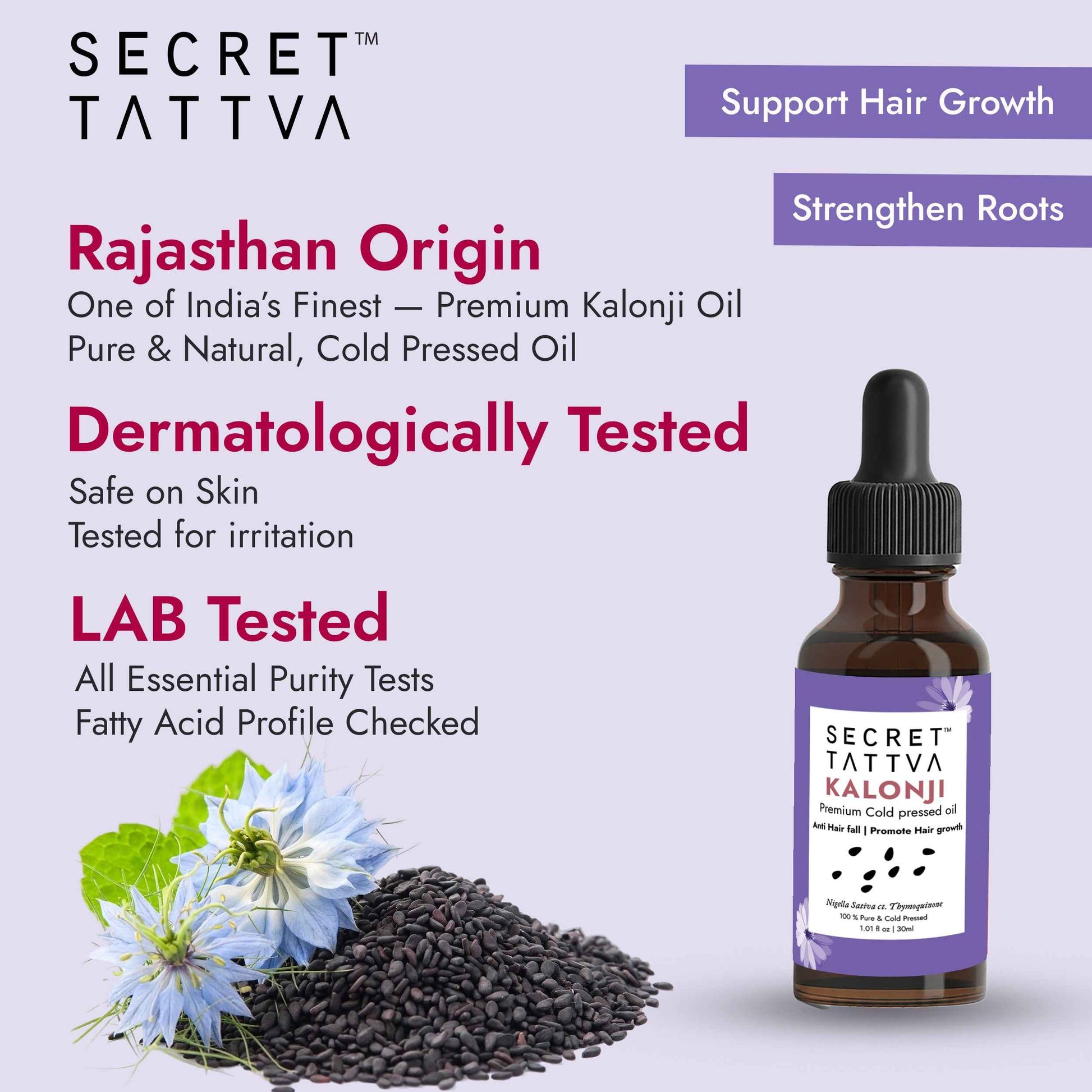 Kalonji Oil for Hair Growth, Premature Greying and Scalp Health