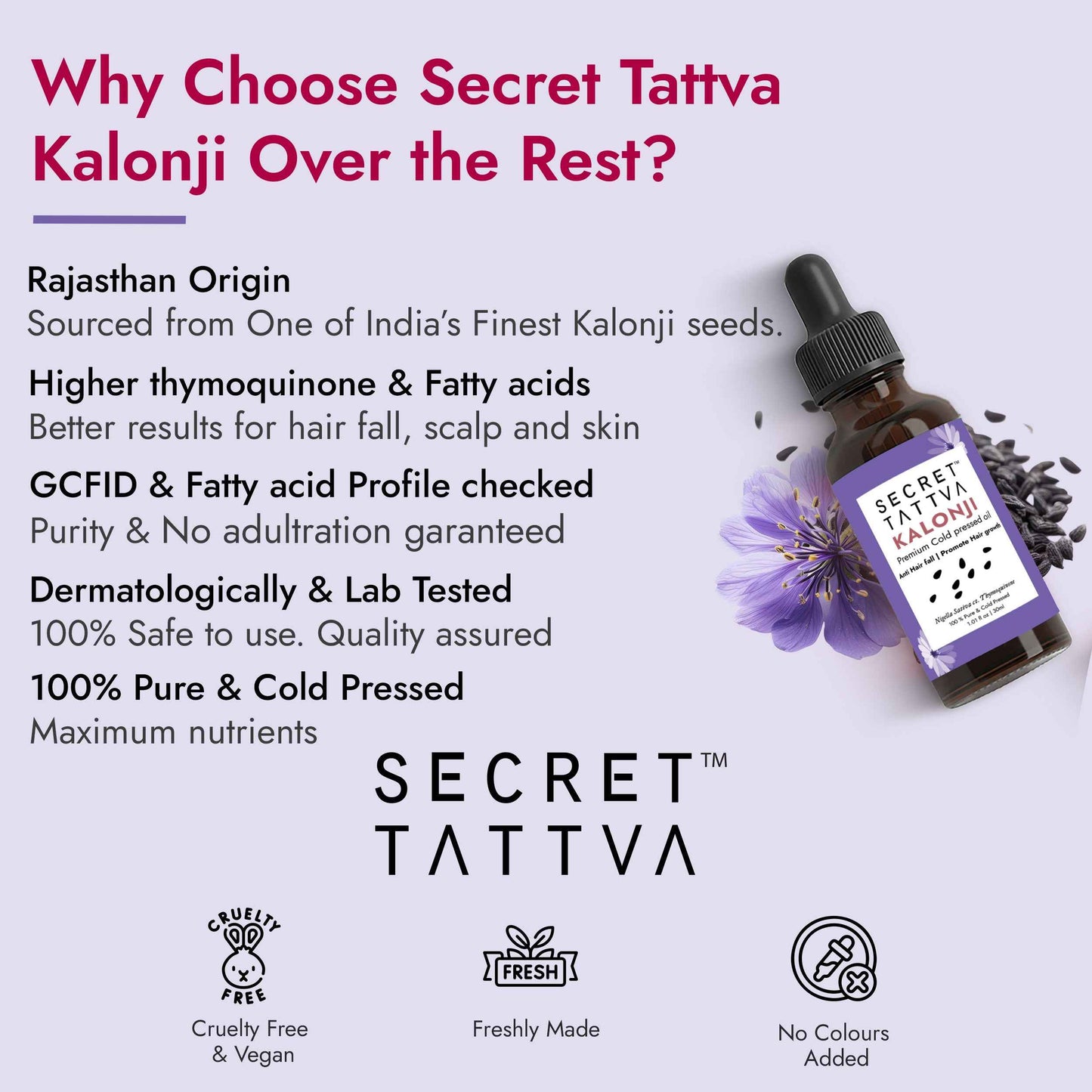 Kalonji Oil for Hair Growth, Premature Greying and Scalp Health