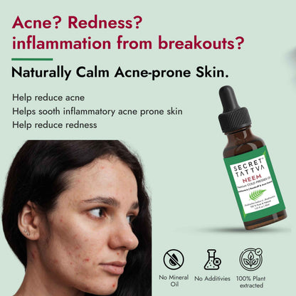 Neem Cold Pressed Oil for Acne & Dandruff