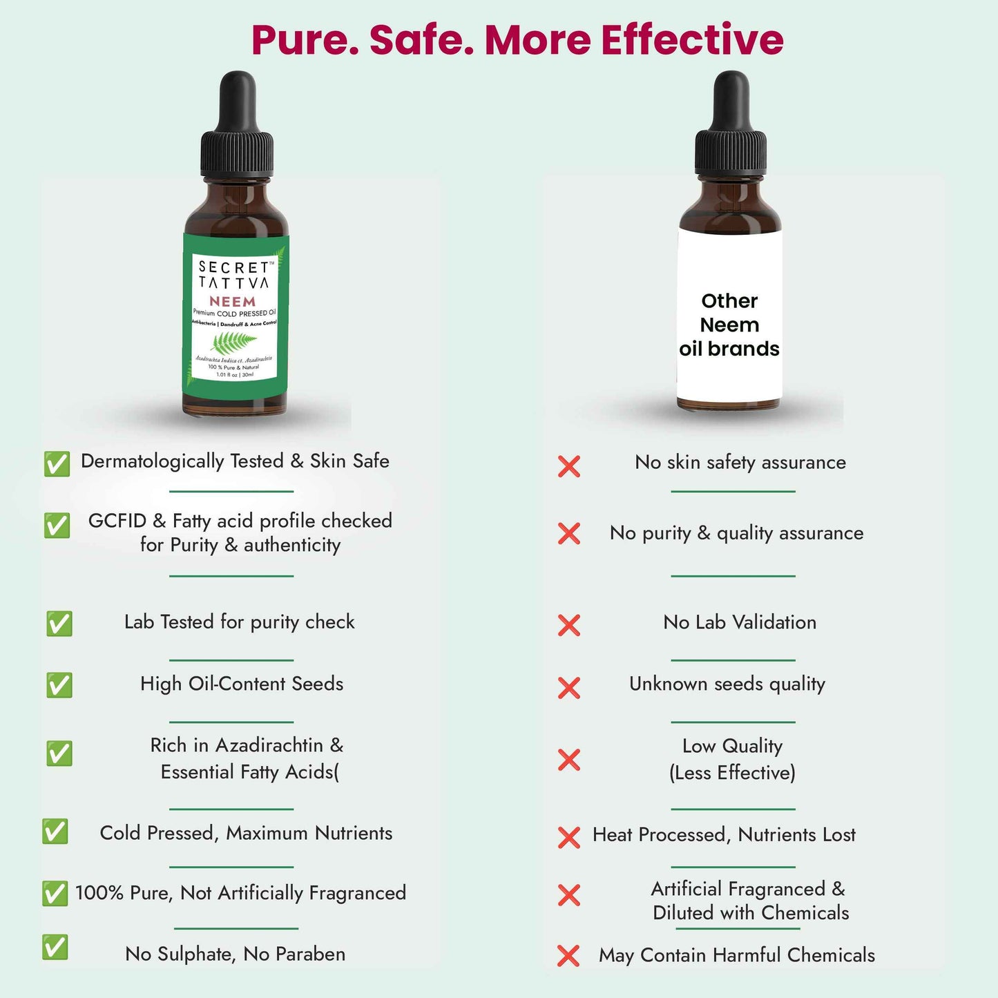 Neem Cold Pressed Oil for Acne & Dandruff
