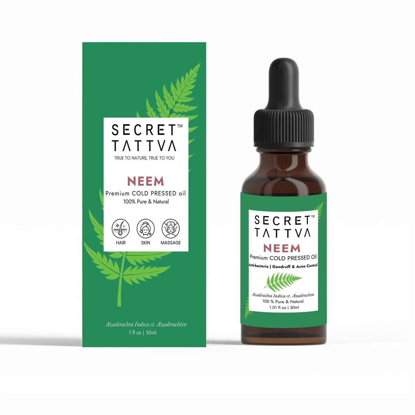 Neem Cold Pressed Oil for Acne & Dandruff
