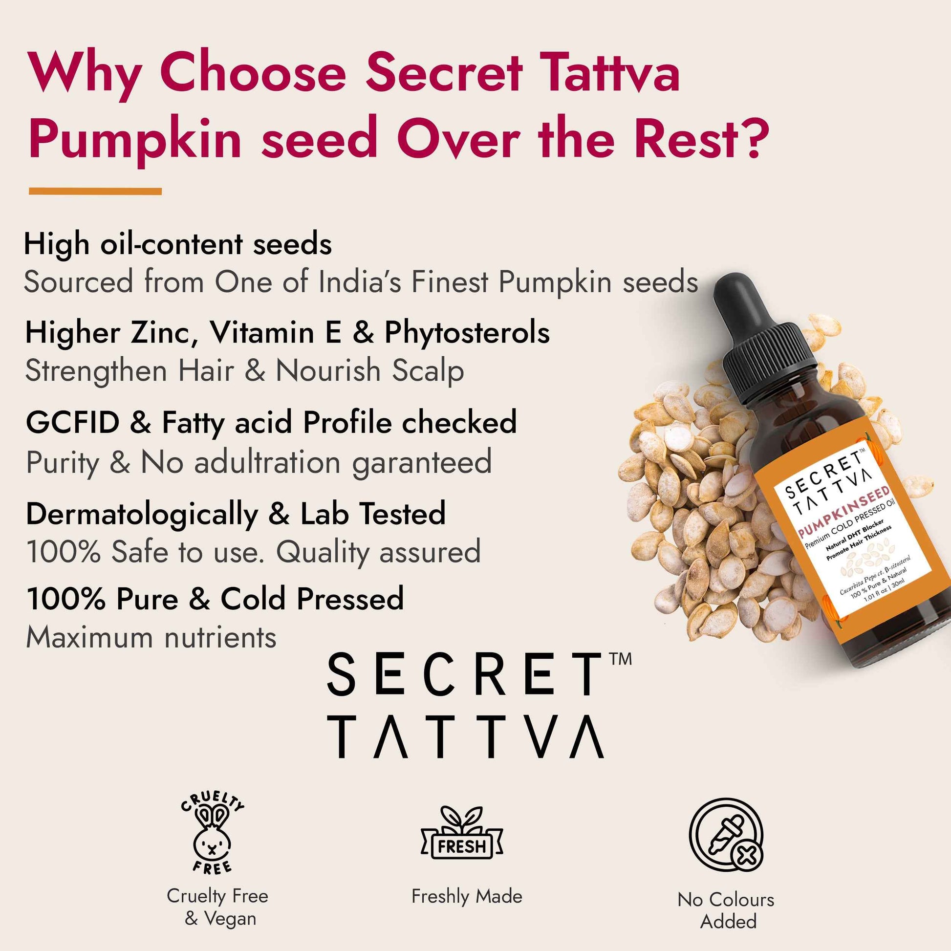 Pumpkinseed Oil for Hair Fall & Hair thinning