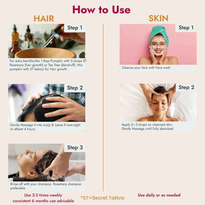 Pumpkinseed Oil for Hair Fall & Hair thinning