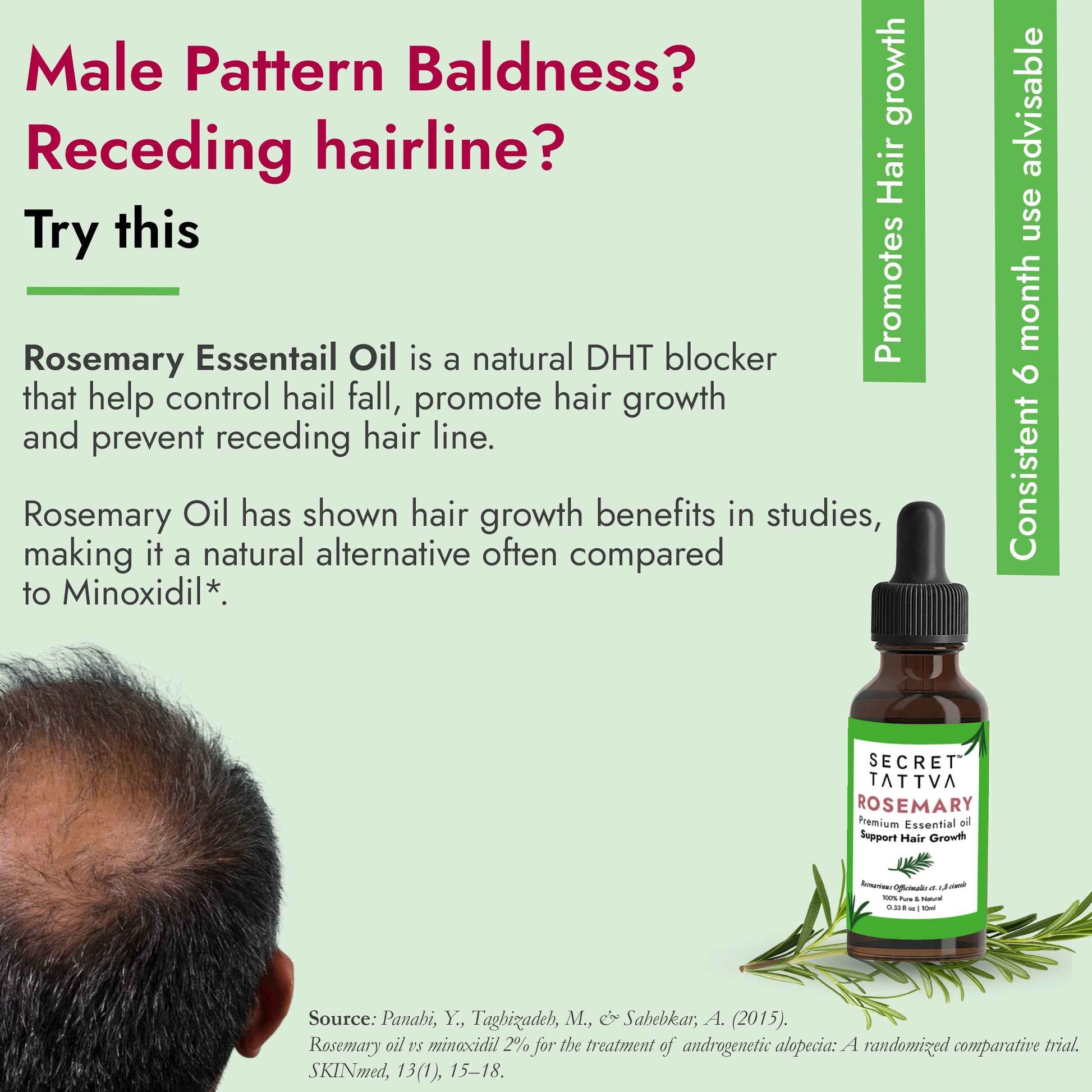 Rosemary Essential Oil - Hair Regrowth, Fall Control