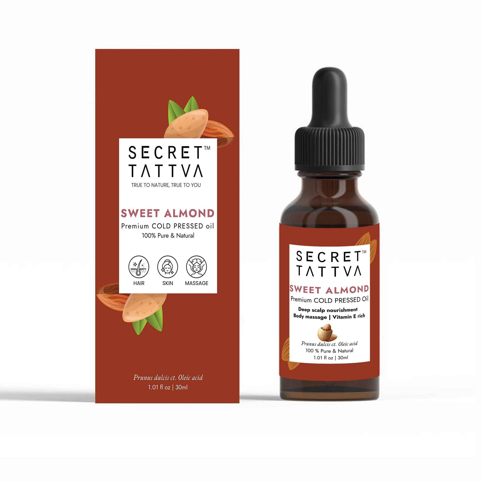Sweet Almond for Hair Nourishment, Vitamin E rich, Fine lines